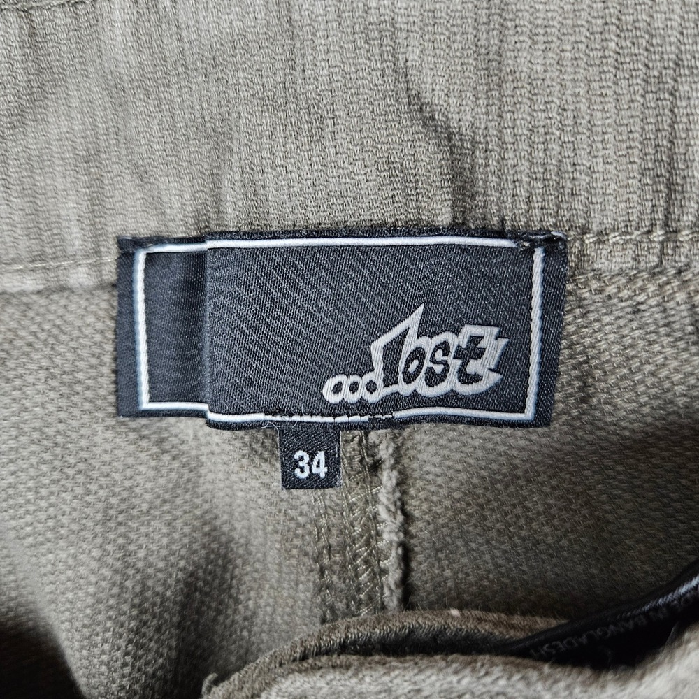 Lost Enterprises Mens 34 Carpenter Pants Olive Gray Skater Workwear Y2K - Picture 6 of 11